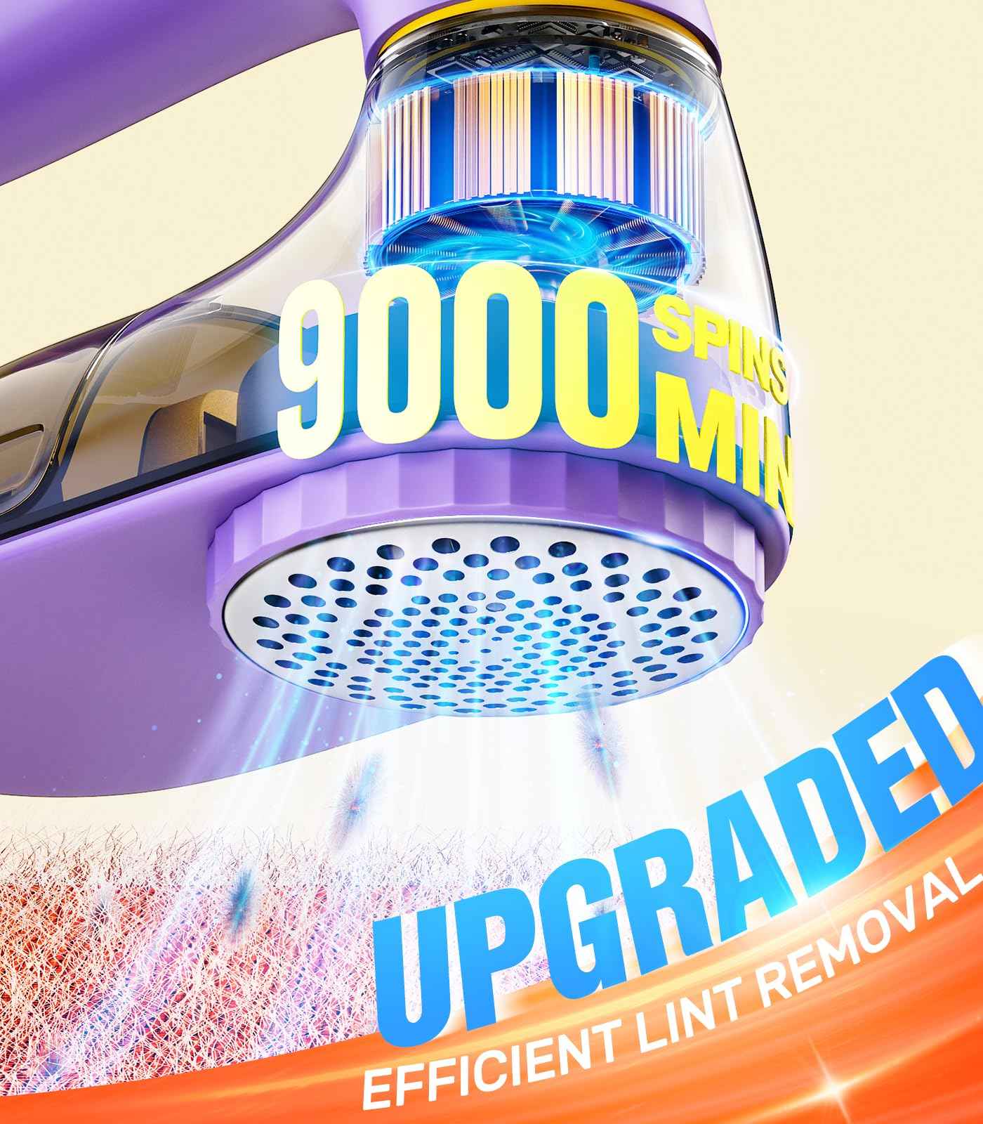 POPCHOSE Fabric Shaver, Lint Remover for Clothes, Lint Shaver with 6-Leaf Blades, 2 Speed Sweater Shavers to Remove Pilling for Clothing, Couch, Furniture, Fuzz, USB Rechargeble, Gray…