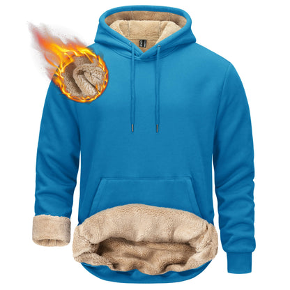 TACVASEN Men's Sherpa Lined Hoodies Winter Warm Fleece Hooded Sweatshirts