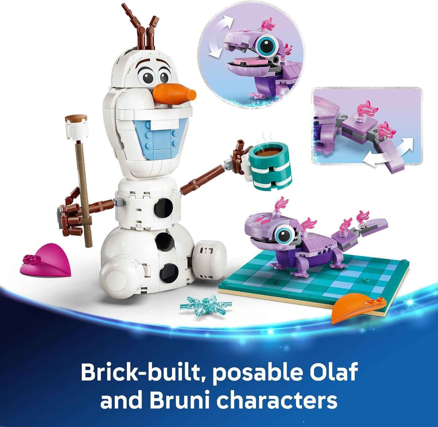 LEGO Disney Frozen Olaf and Bruni’s Picnic Fun Building Toy - Frozen Toys for Girls & Boys, Ages 7+ - Disney Gifts for Kids & Fans - 43287