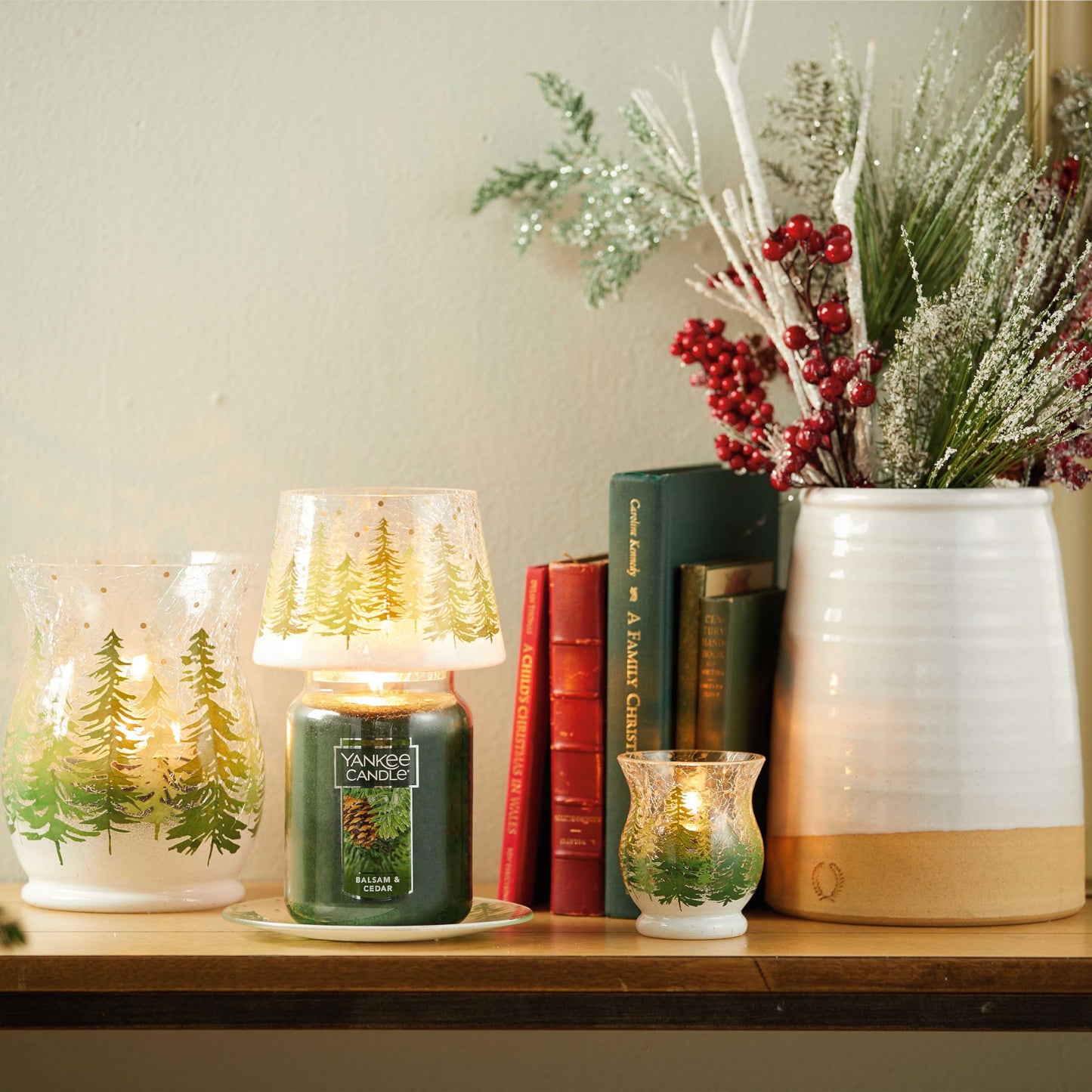 Yankee Candle, Balsam & Cedar Fall Scented Candle, 22oz Large Jar with up to 150 Hour Burn Time jlhbookstore.store