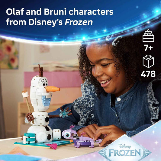 LEGO Disney Frozen Olaf and Bruni’s Picnic Fun Building Toy - Frozen Toys for Girls & Boys, Ages 7+ - Disney Gifts for Kids & Fans - 43287