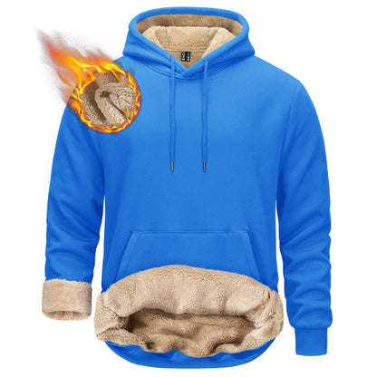 TACVASEN Men's Sherpa Lined Hoodies Winter Warm Fleece Hooded Sweatshirts