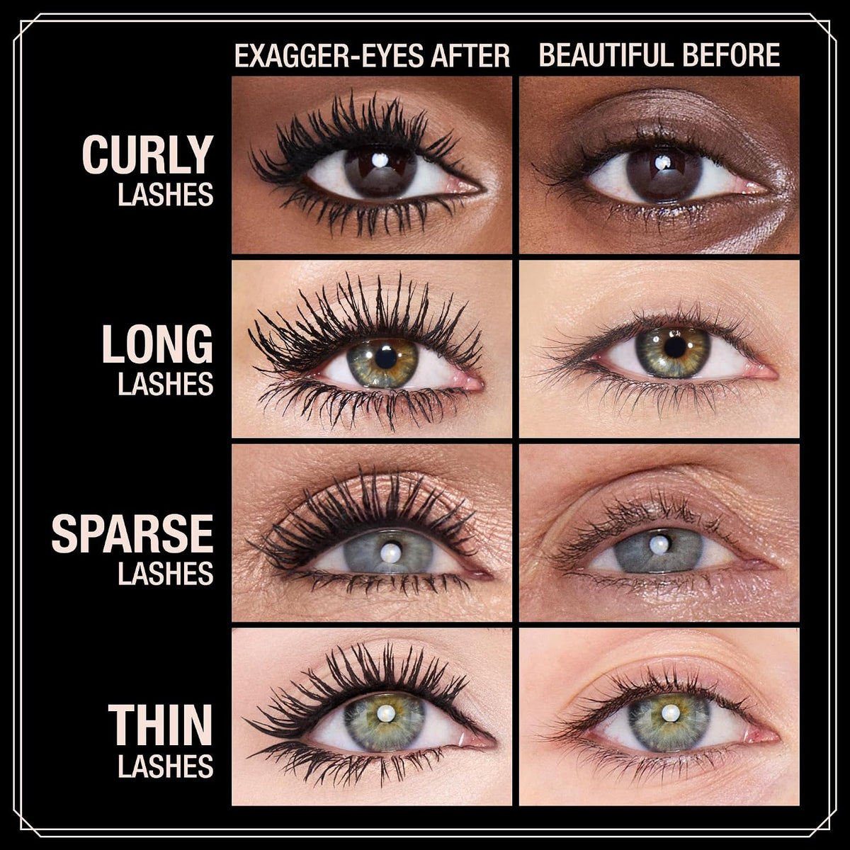 Charlotte Tilbury Exagger-Eyes Volume & Length Mascara, Exagger-Black