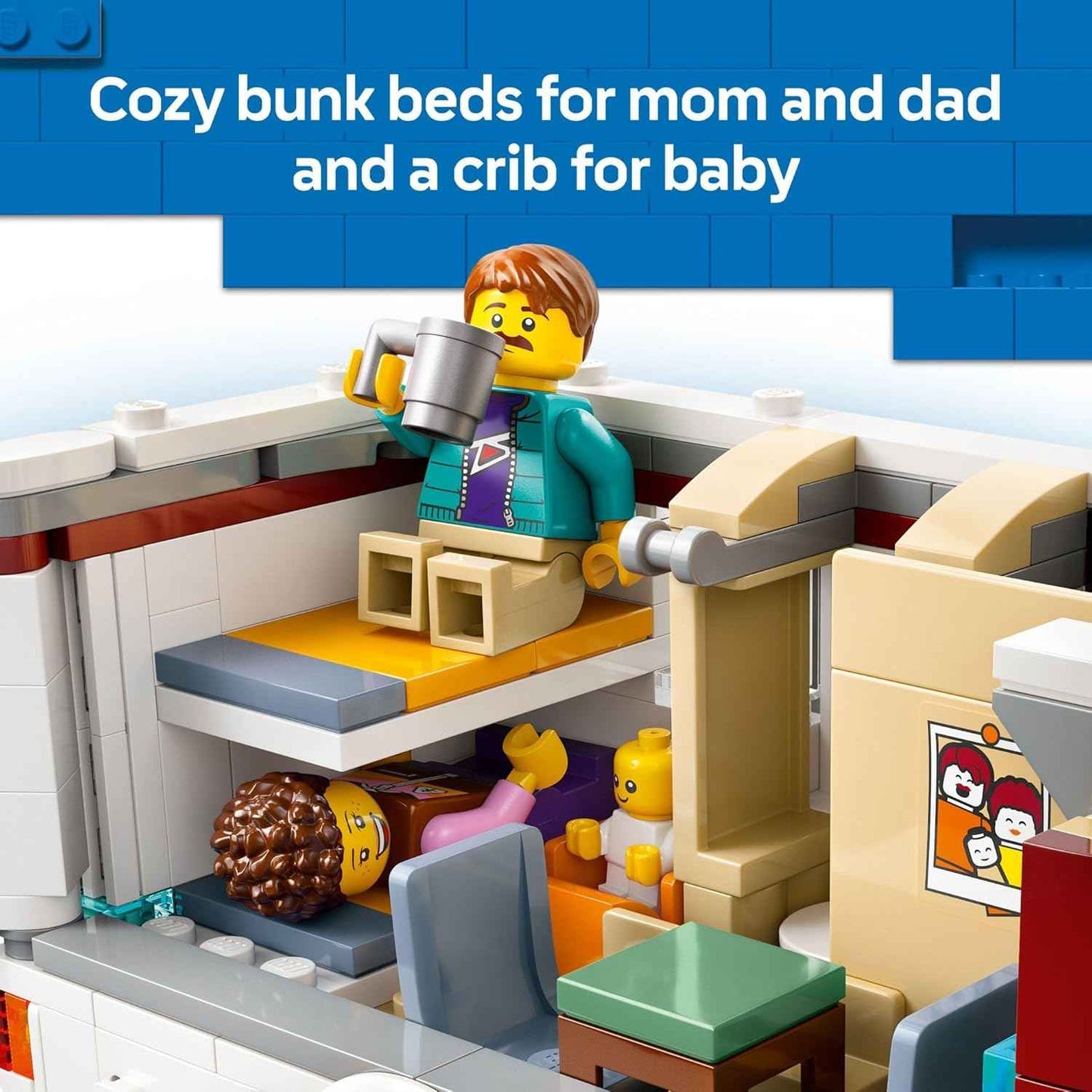 LEGO City Holiday Adventure Camper Van Building Toy Set - Vacation Toy for Kids, Boys and Girls, Ages 6+ - Includes 3 Minifigures and Accessories - Gift Idea for Birthdays and Holidays - 60454