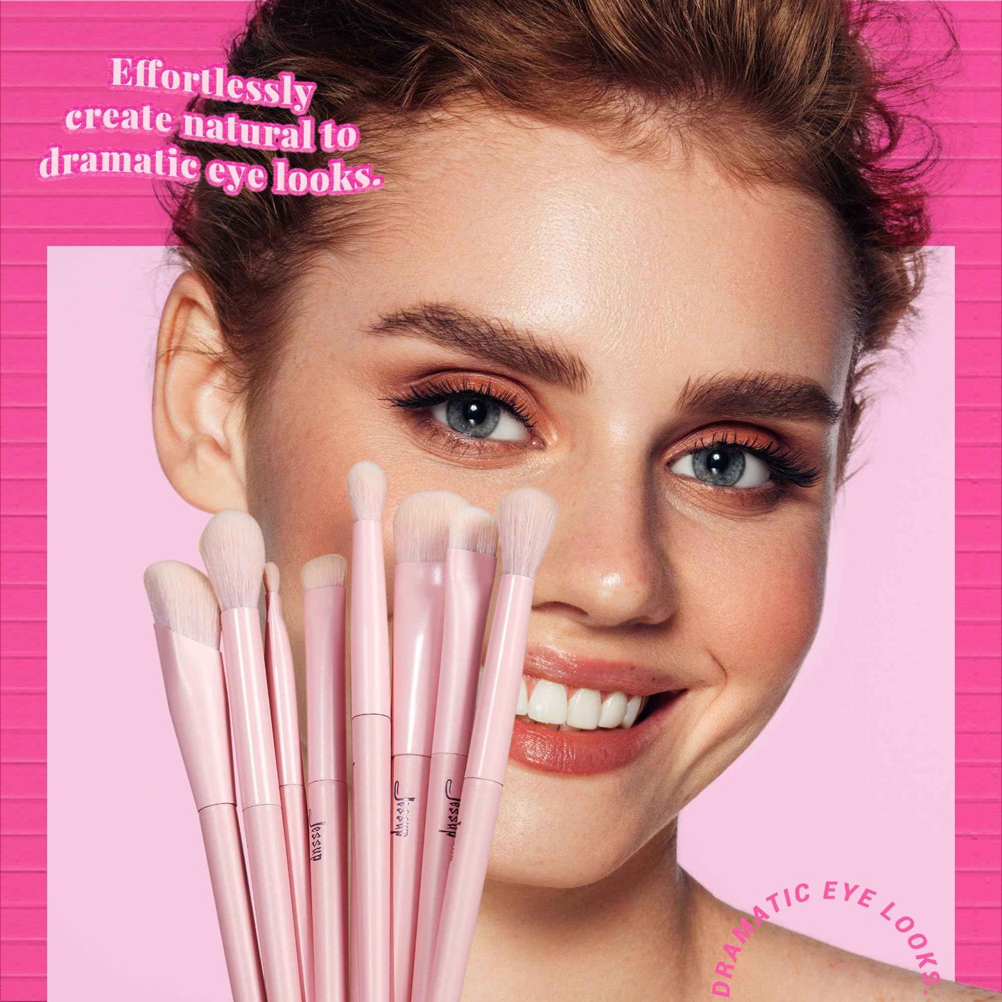 Jessup Makeup Brushes 14Pcs Makeup Brush Set Premium Synthetic Powder Foundation Contour Blush Concealer Eye Shadow Blending Liner Make Up Brush Kit Light Grey T329