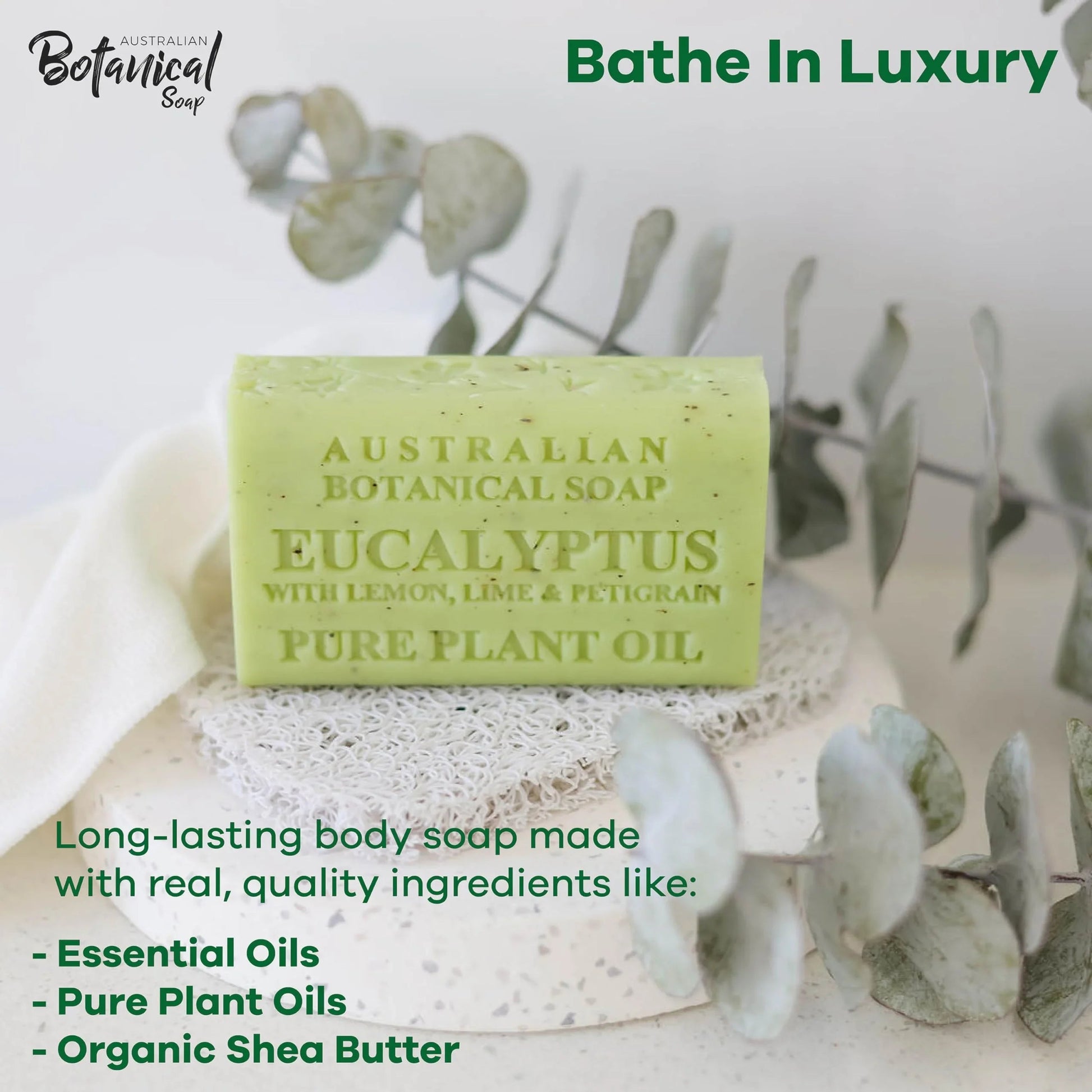 Australian Botanical Soap, 6.6 OZ, Triple Milled Bars with Pure Plant Oil, Natural Soap Base, Enriched with Organic Shea Butter, for Men, Women, All Skin Types, Variety Pack of 8, Packaging May Vary jlhbookstore.store
