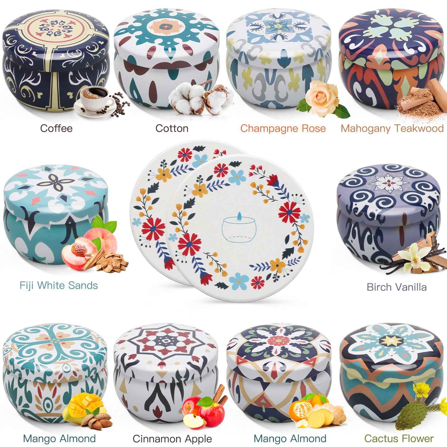 Scented Candles Gift Set,12 Pack Candles for Home Scented, 300 Hour Long Lasting Soy Wax Aromatherapy Candle Set, Birthday Gifts for Women with Gift Box