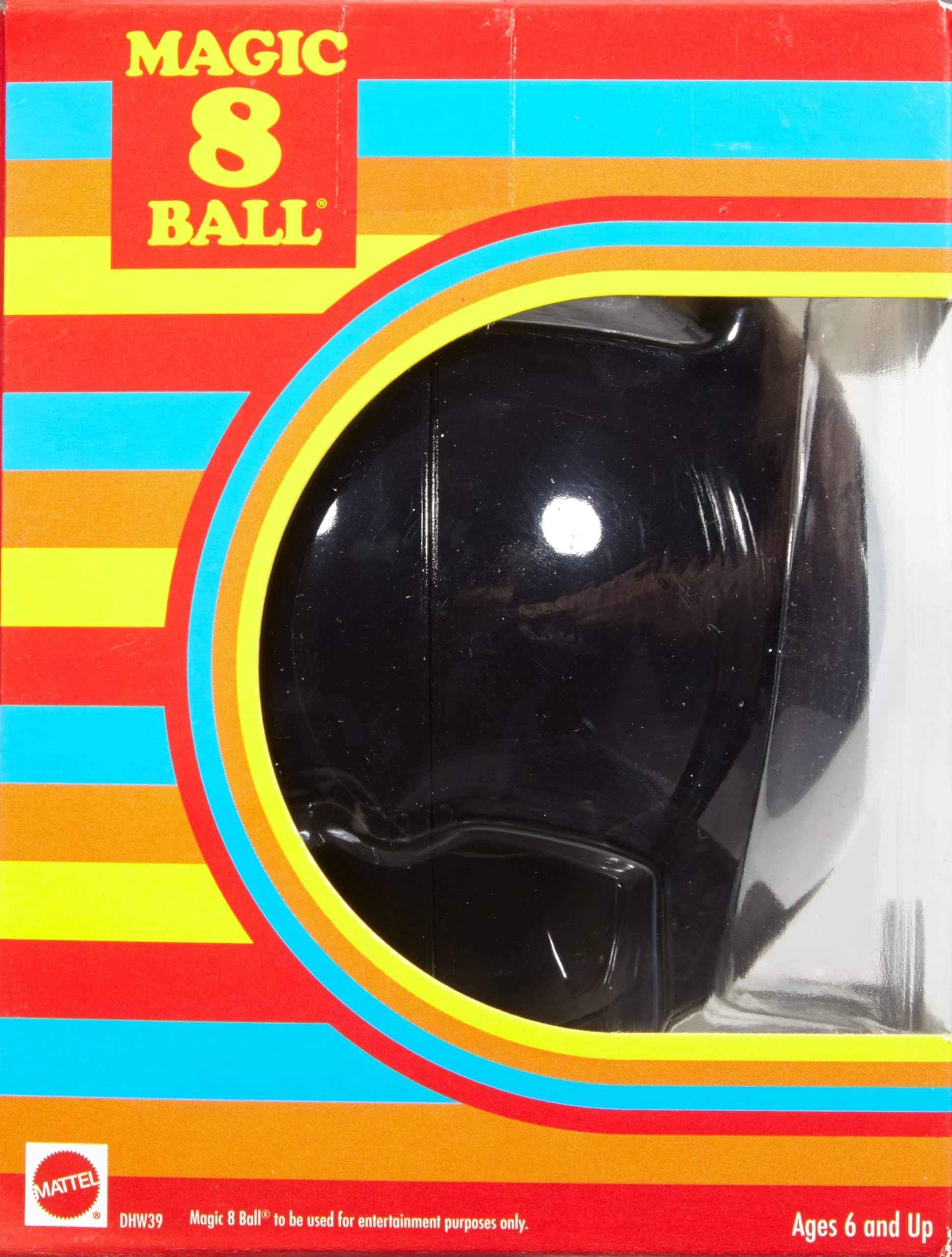 Mattel Games Magic 8 Ball Novelty Fortune-Telling Toy, Retro Look for Kids, Grown-Ups, Families, Parties & Travel (Amazon Exclusive)