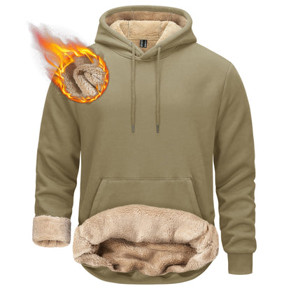 TACVASEN Men's Sherpa Lined Hoodies Winter Warm Fleece Hooded Sweatshirts