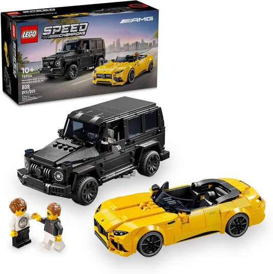 LEGO Speed Champions Mercedes-AMG G 63 & Mercedes-AMG SL 63 Building Toys - Kids Pretend Play Toy Cars for Boys & Girls, Ages 10+ Years - Gifts for Christmas - 76924