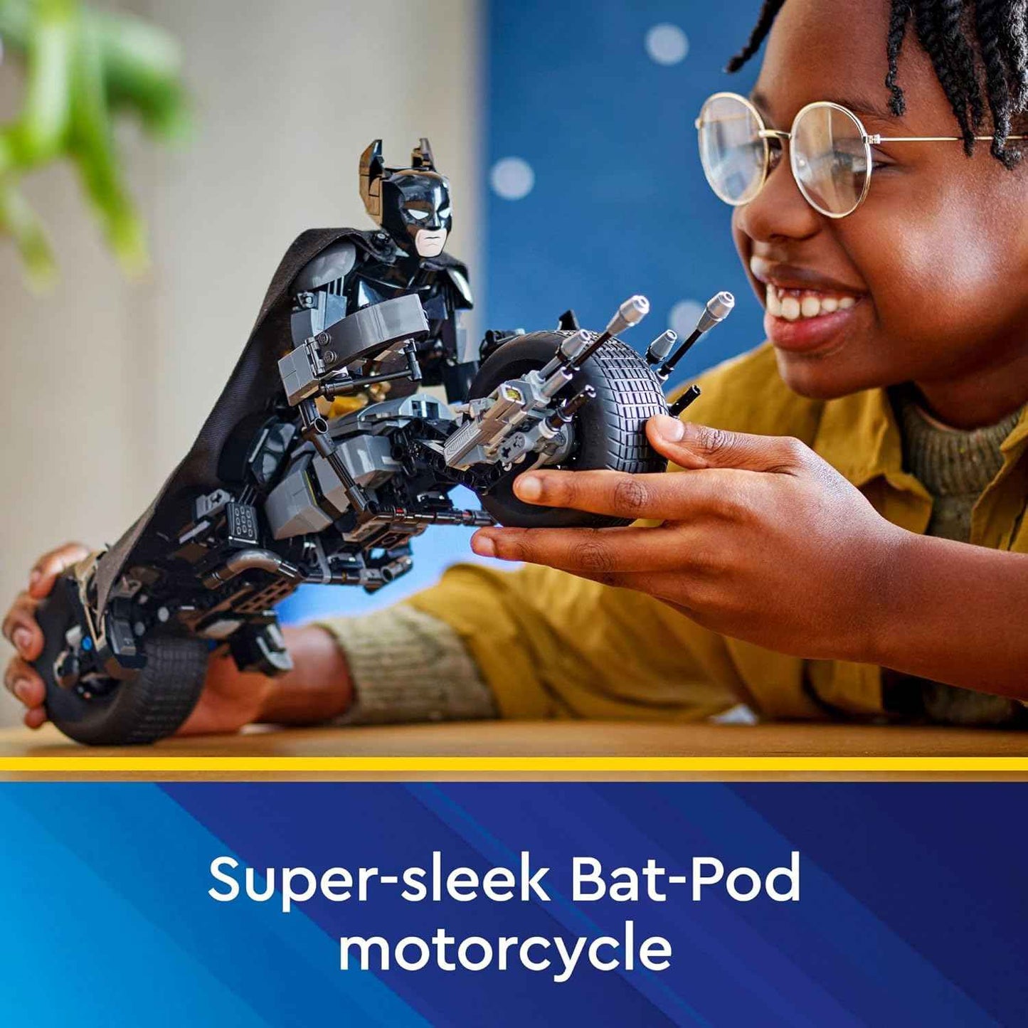 LEGO DC Batman Construction Figure & The Bat-Pod Bike Building Toys - Batman Action Figure from The Dark Knight for Boys & Girls, Ages 12+ - Superhero Gift Ideas for Kids - 76273
