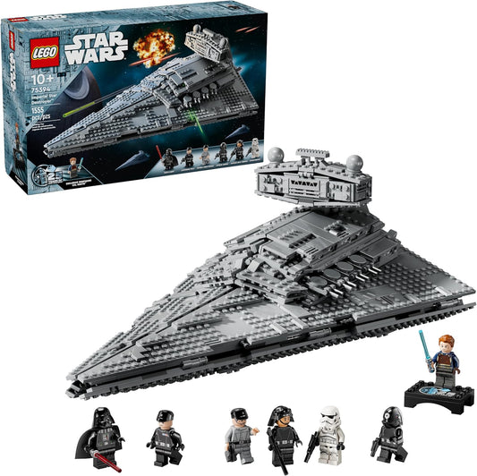 LEGO Star Wars Imperial Star Destroyer Building Toys Set - Build & Display for Boys & Girls, Ages 10+ - Gift for Birthdays - Star Wars Darth Vader & 6 Minifigure Toys - 75394