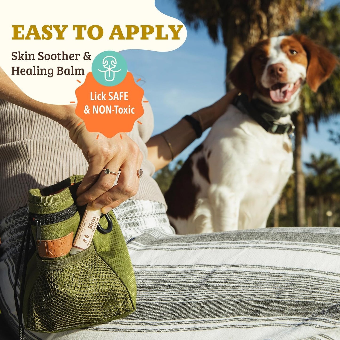 Natural Dog Company Wrinkle Wipes for Dogs, 100 Count, Hypoallergenic Dog Wipes, Wrinkle Wipes French Bulldog, Cleaning & Deodorizing, Dog Wipes for Grooming Faces, Paws & Butts