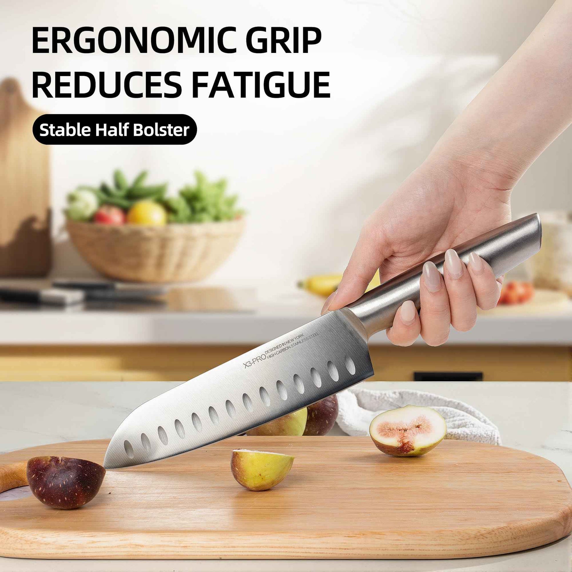 Knife Set Premium, Japanese 14 Pcs Kitchen Knife Block Set Enduring Razor Sharp High Carbon Stainless Steel, Black Chef Knives Set with Built-in Sharpener and Quality Acacia Wood Block