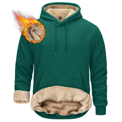TACVASEN Men's Sherpa Lined Hoodies Winter Warm Fleece Hooded Sweatshirts