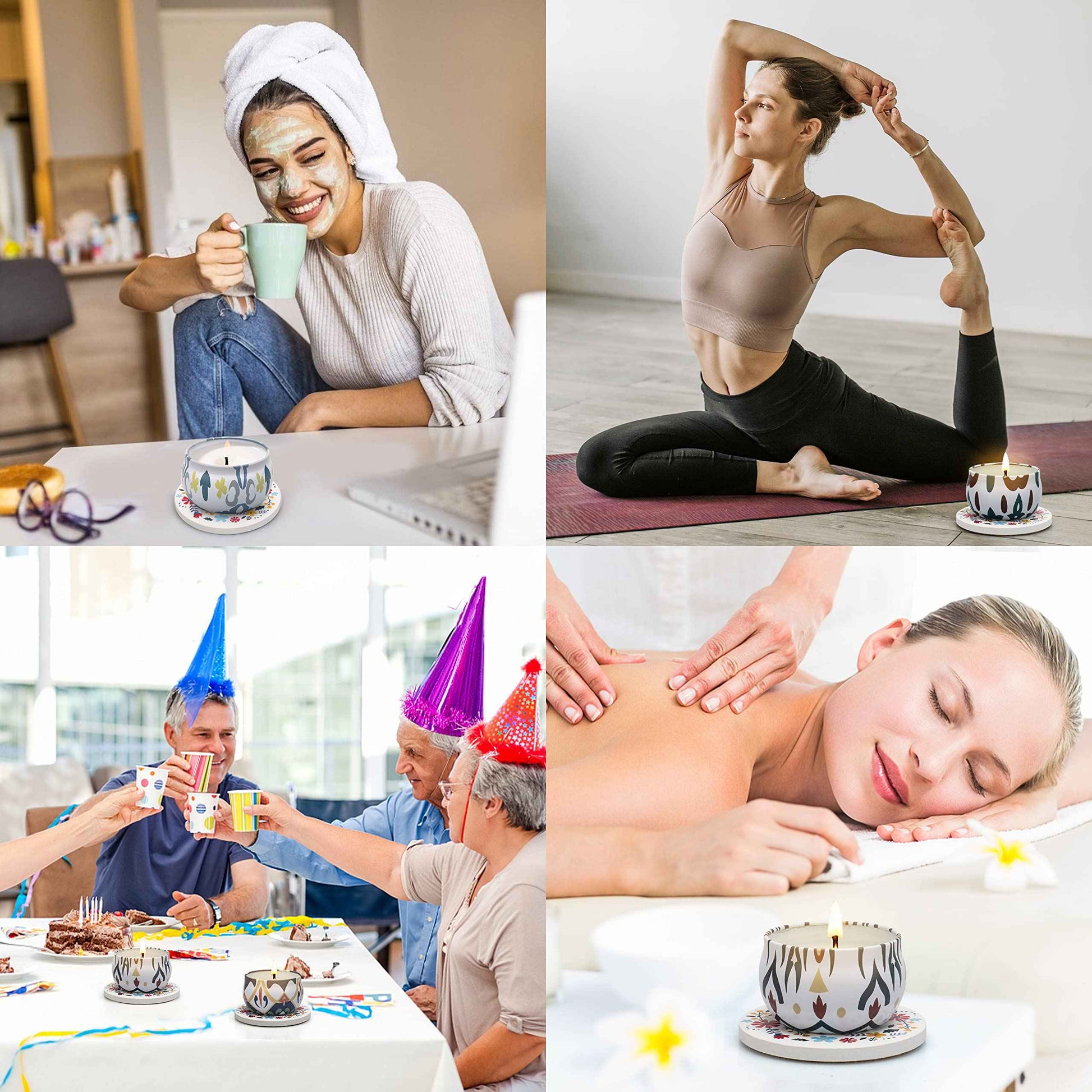 Scented Candles Gift Set,12 Pack Candles for Home Scented, 300 Hour Long Lasting Soy Wax Aromatherapy Candle Set, Birthday Gifts for Women with Gift Box