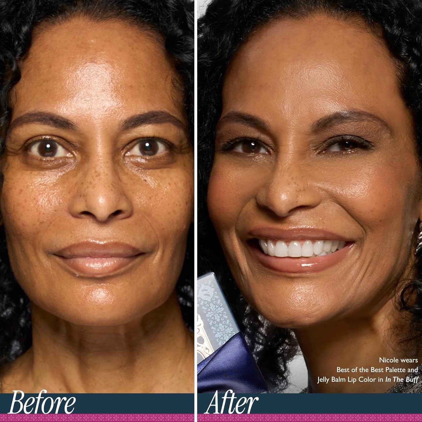 LAURA GELLER NEW YORK Own Your Age Boxed Makeup Collection | Amazon Exclusive - Giftable Makeup Set with All-in-One Face Palette, Hydrating Lip Color Balm and Retractable Travel Friendly Kabuki Brush