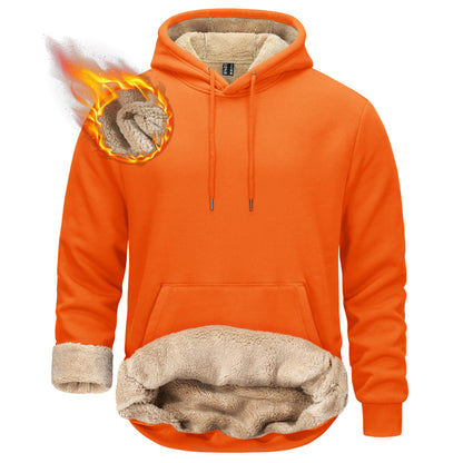 TACVASEN Men's Sherpa Lined Hoodies Winter Warm Fleece Hooded Sweatshirts