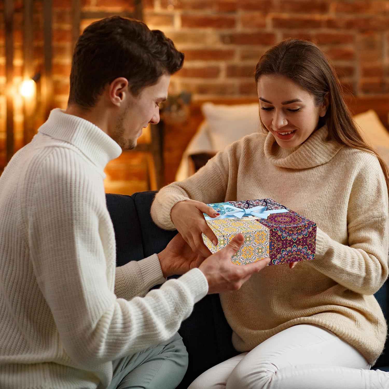 TranquilBliss Scented Candle Set, 4 Pack Soy Wax Candles, 120H Burn Time, Ideal Gifts for Women, Birthday Presents