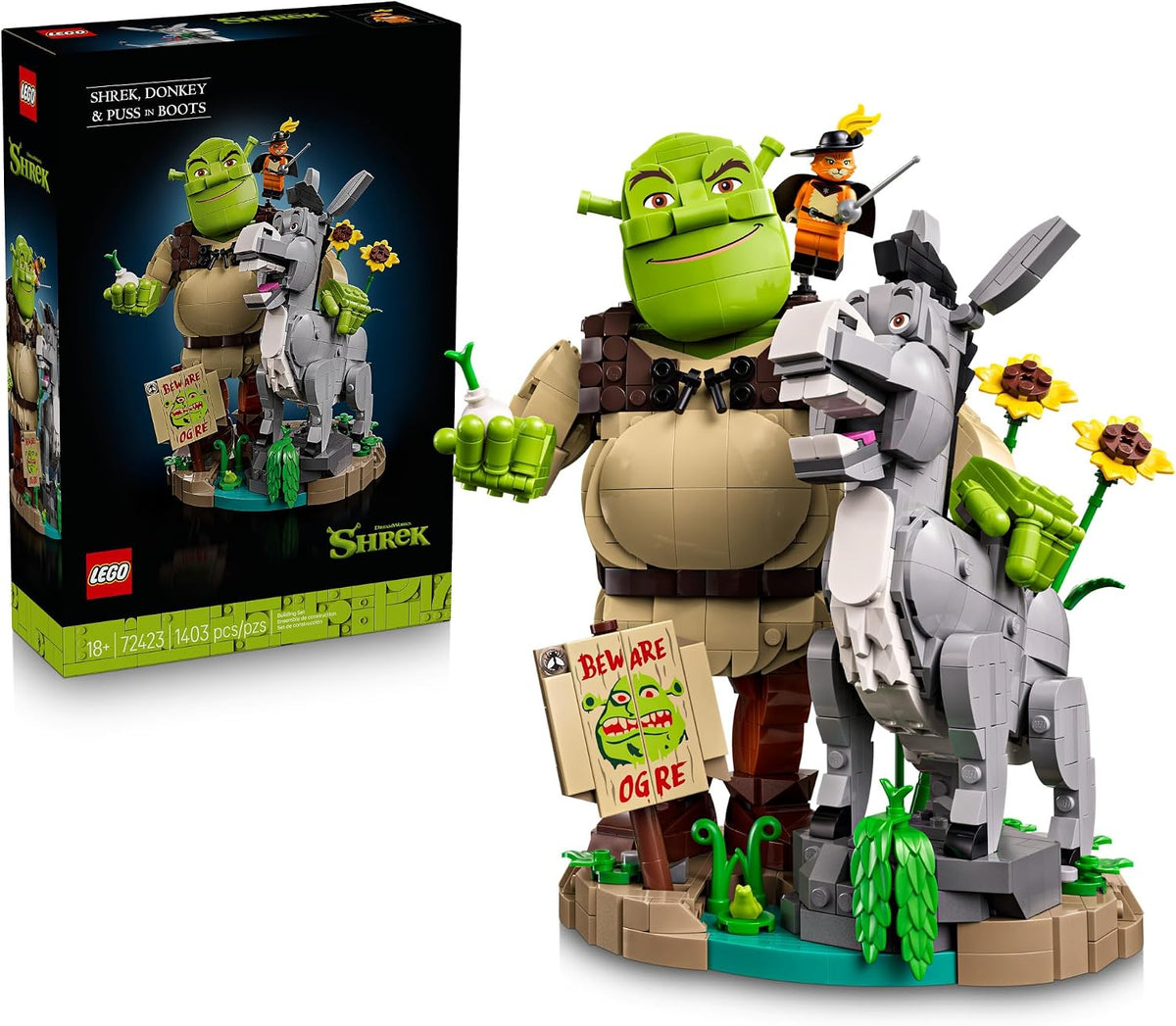 LEGO Shrek: Shrek, Donkey & Puss in Boots 72423