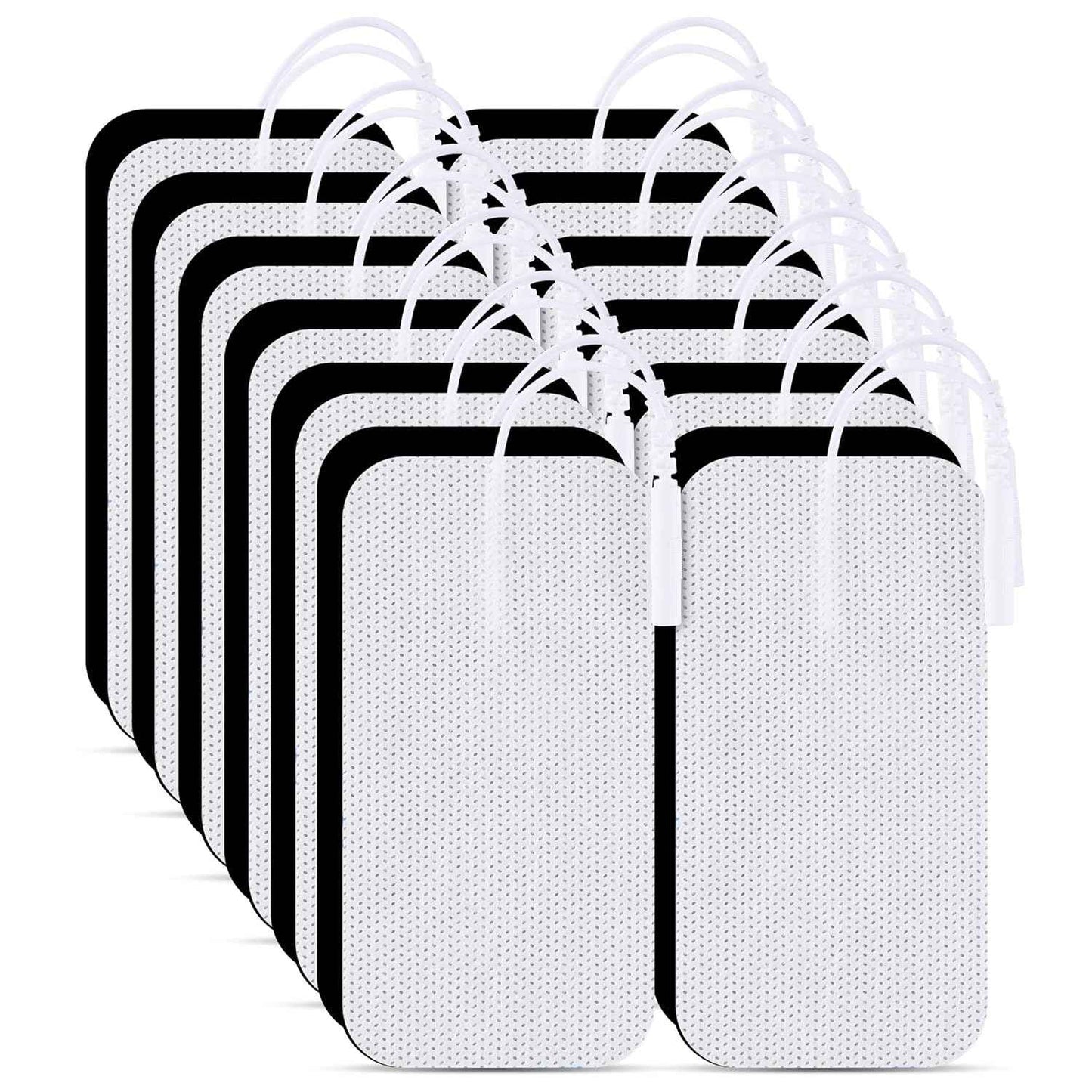 TENS Unit Pads 2"X4" 24Pcs, 3rd Gen Reusable Latex-Free Replacement Pads Electrode Pads with Upgraded Self-Stick Performance for Muscle Stimulator Electrotherapy