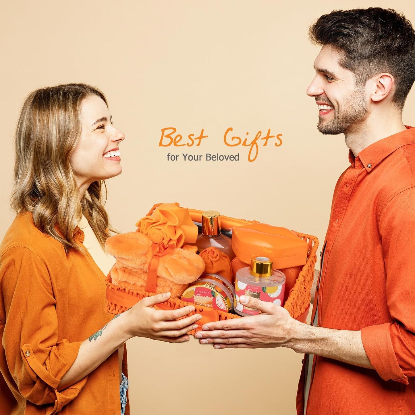 25Pcs Christmas Gifts for Women - Luxury Bath and Body Spa Gift Basket for Women with Necklace | Relaxing Care Kit Valentine's Mothers Day Gifts for Mom Gift Baskets for Anniversary or Bridal Shower