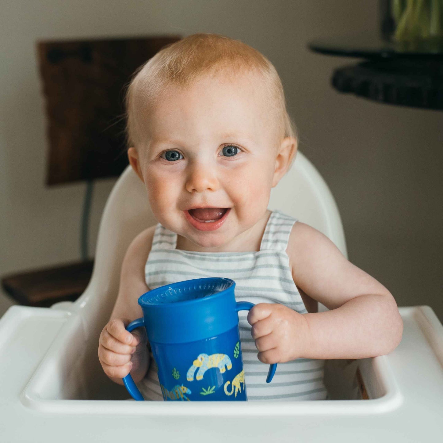 Dr. Brown's Polypropylene (PP) Milestones Cheers 360 Sippy Training Cups for Babies and Toddlers - Blue/Green - 10oz - 2-Pack - 9m+