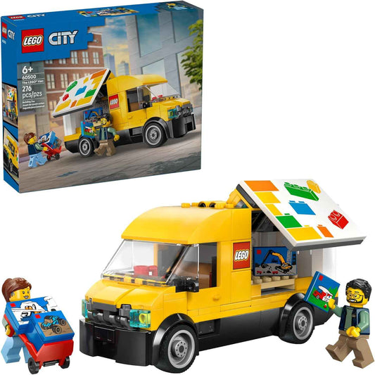 LEGO City: The Van Building Toy for Kids - Pretend Play Set for Boys & Girls, Ages 6+ - Delivery Van Toy W/2 Minifigures & 4 Mini Box Elements - Gift Idea for Birthdays - 60500