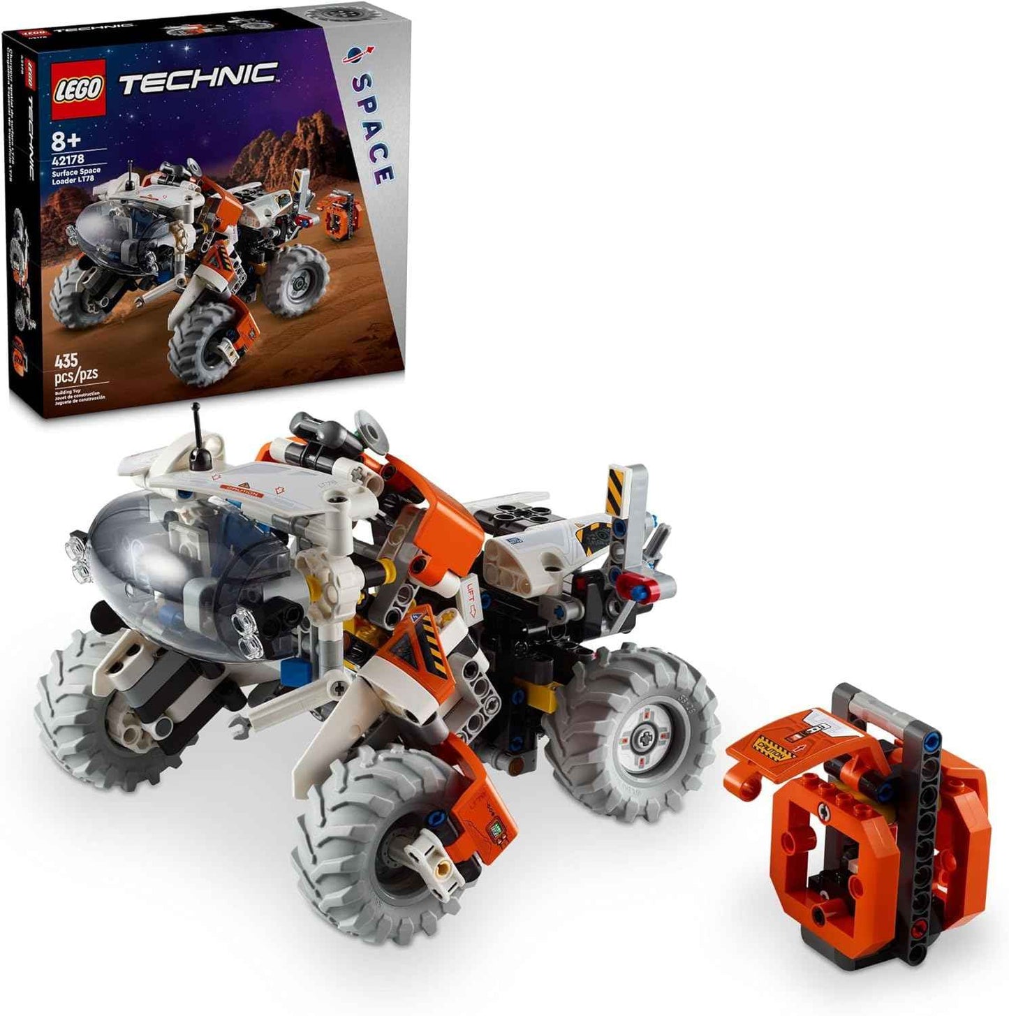 LEGO Technic Surface Space Loader LT78 Building Set, Space Toy for Adventure, Construction, Exploration and Building, Gift for Imaginative Play, Birthday Gift for 8 Year Old Boys & Girls, 42178