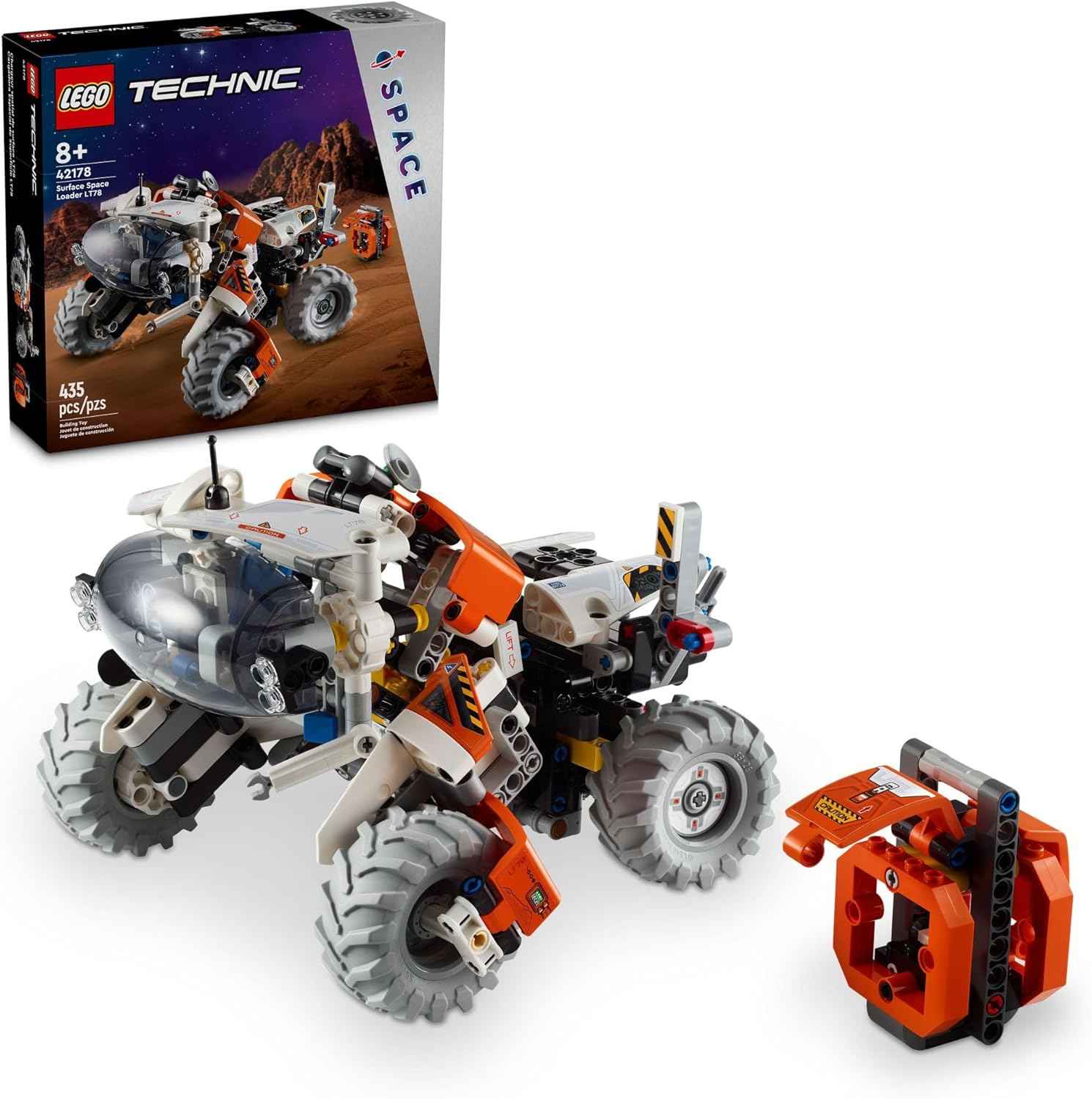 LEGO Technic Surface Space Loader LT78 Building Set, Space Toy for Adventure, Construction, Exploration and Building, Gift for Imaginative Play, Birthday Gift for 8 Year Old Boys & Girls, 42178