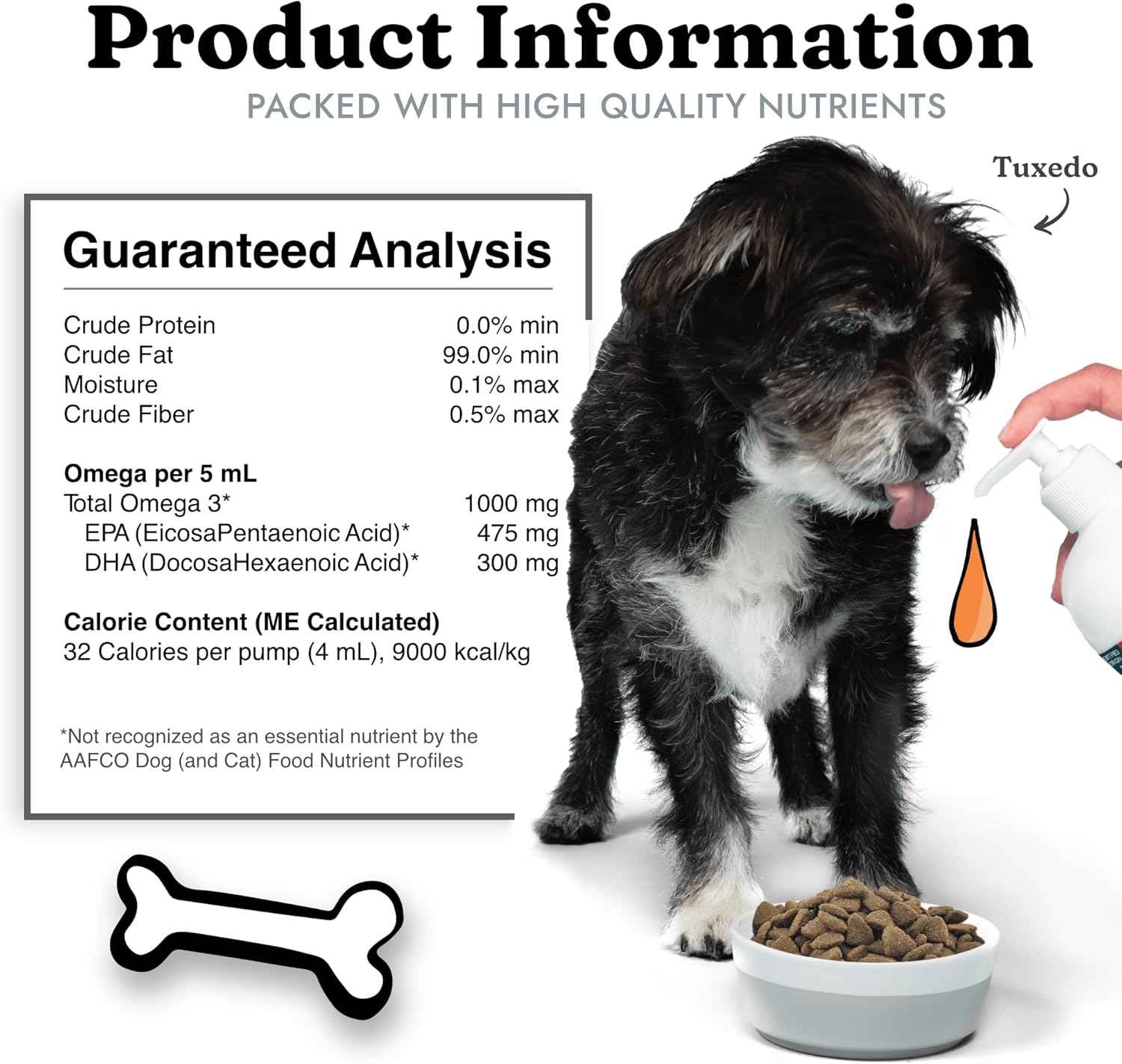 Fish Oil for Dogs - Healthy Skin & Coat, Salmon, Pollock, All Natural Supplement for Pets, Itching Scratching Allergy & Inflammation Defense, Omega 3 EPA DHA, Brain & Heart Health, 64 oz