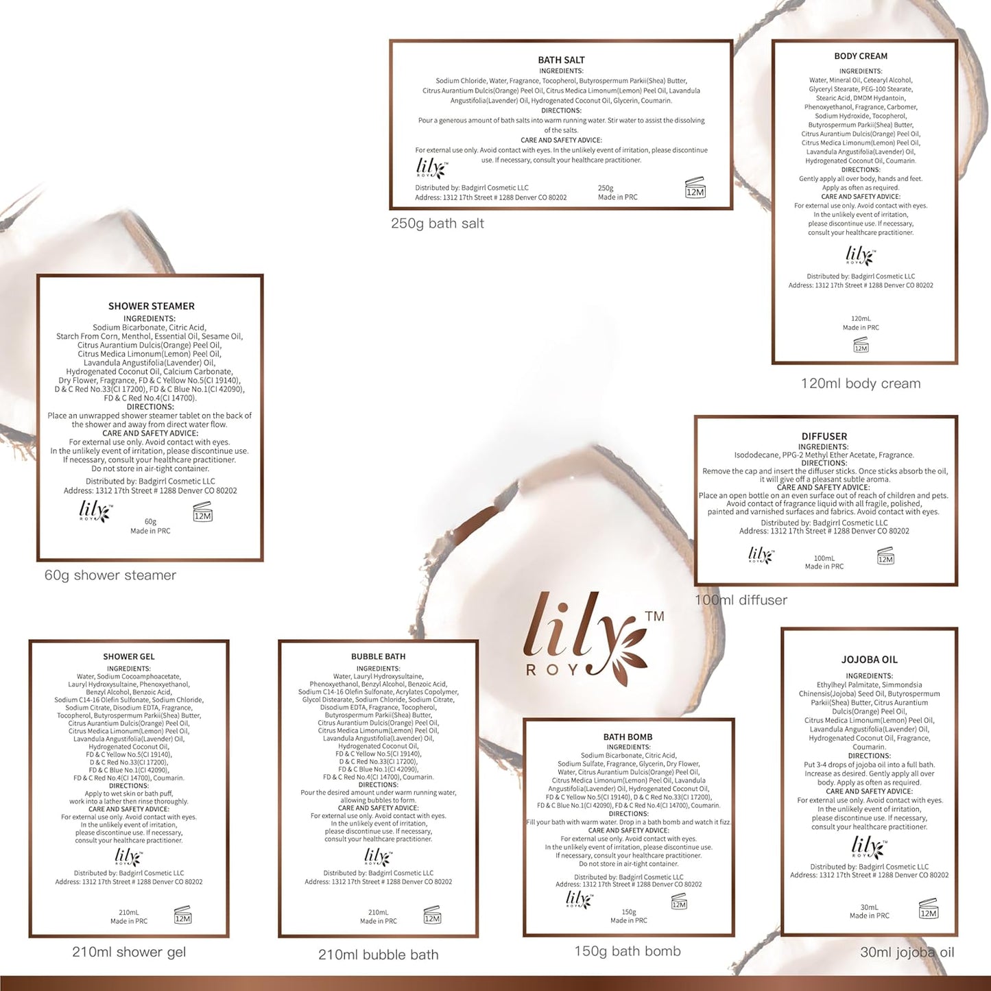 25Pcs Christmas Gifts for Women - Luxury Bath and Body Spa Gift Basket for Women with Necklace | Relaxing Care Kit Valentine's Mothers Day Gifts for Mom Gift Baskets for Anniversary or Bridal Shower