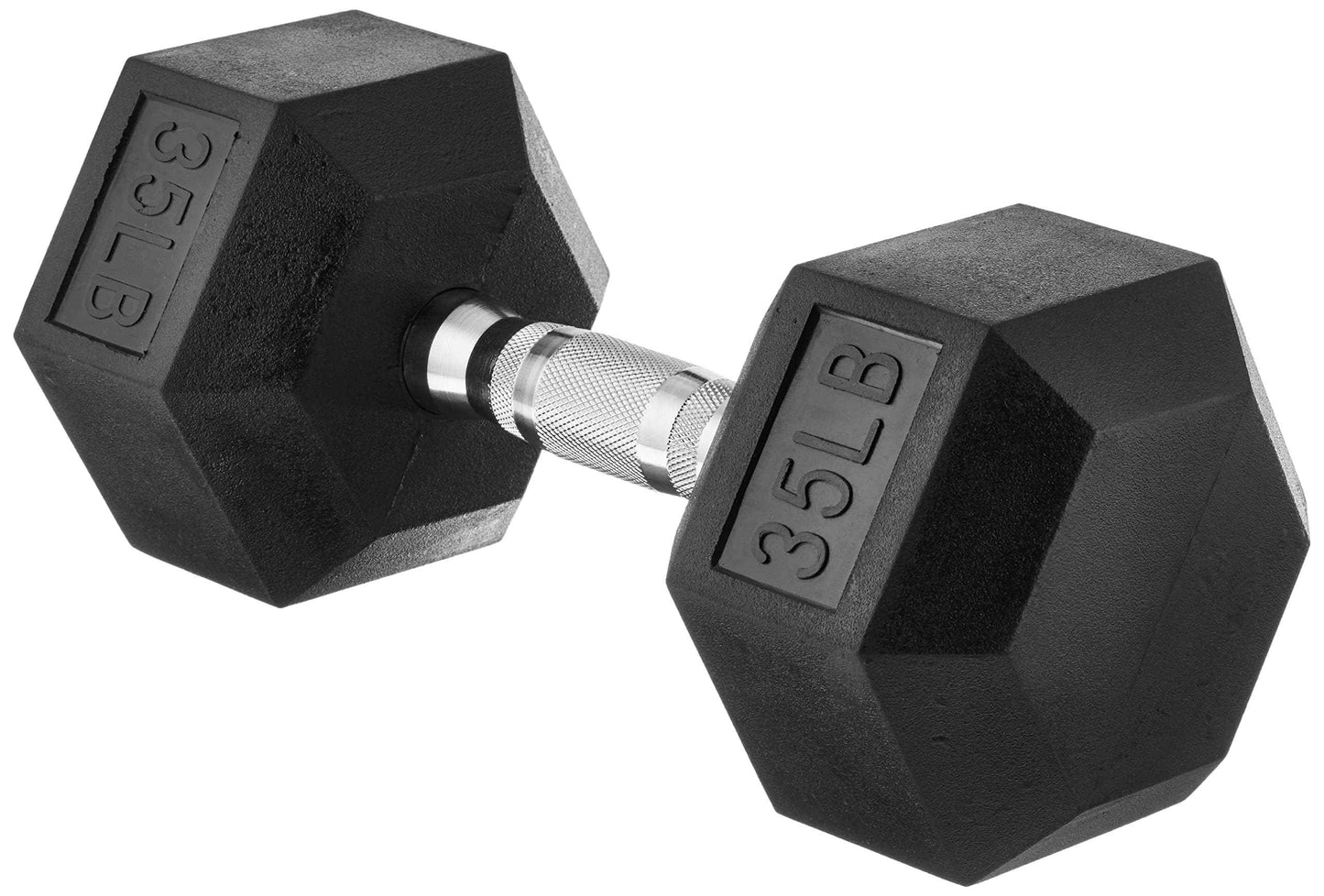 Amazon Basics Rubber Hex Dumbbell Hand Weight