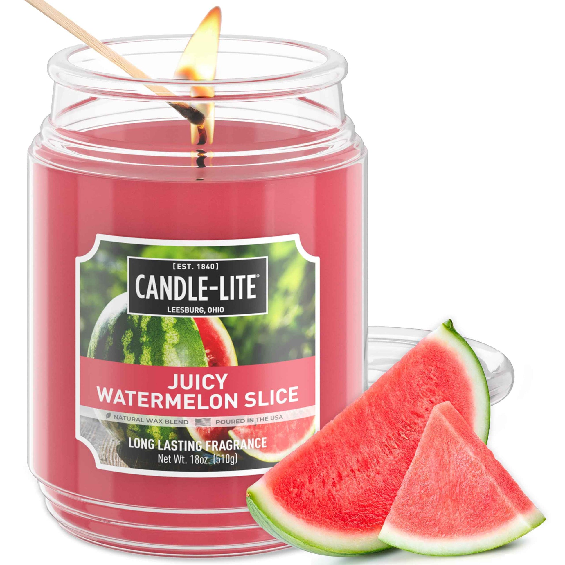 Candle-lite Fall Scented Candles, Creamy Vanilla Swirl, 18 oz Jar, Proudly Poured in The USA, Aromatherapy Candle, Single-Wick with 110 Hours of Burn Time, Perfect for Creating a Relaxing Ambiance