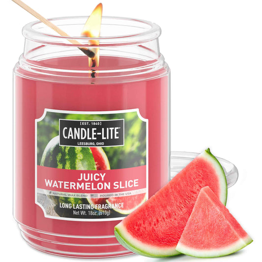 Candle-lite Fall Scented Candles, Creamy Vanilla Swirl, 18 oz Jar, Proudly Poured in The USA, Aromatherapy Candle, Single-Wick with 110 Hours of Burn Time, Perfect for Creating a Relaxing Ambiance