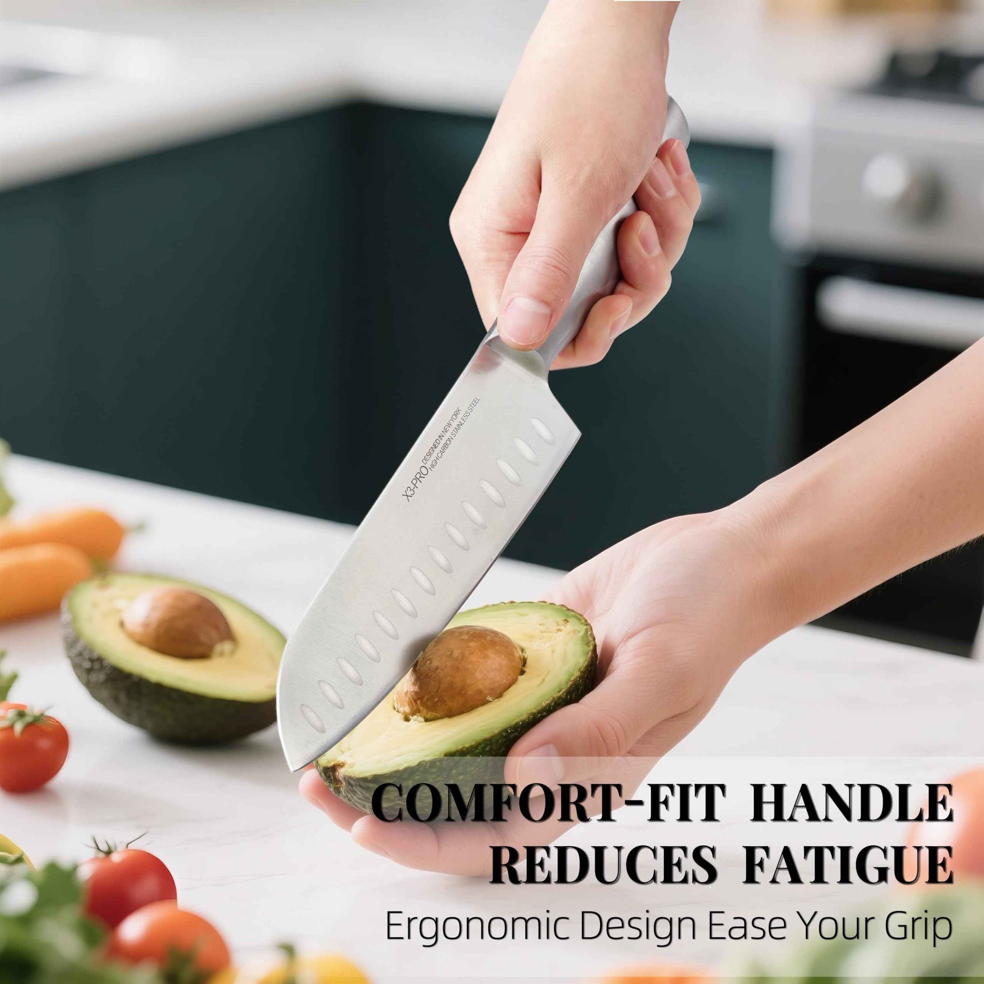 Knife Set Premium, Japanese 14 Pcs Kitchen Knife Block Set Enduring Razor Sharp High Carbon Stainless Steel, Black Chef Knives Set with Built-in Sharpener and Quality Acacia Wood Block