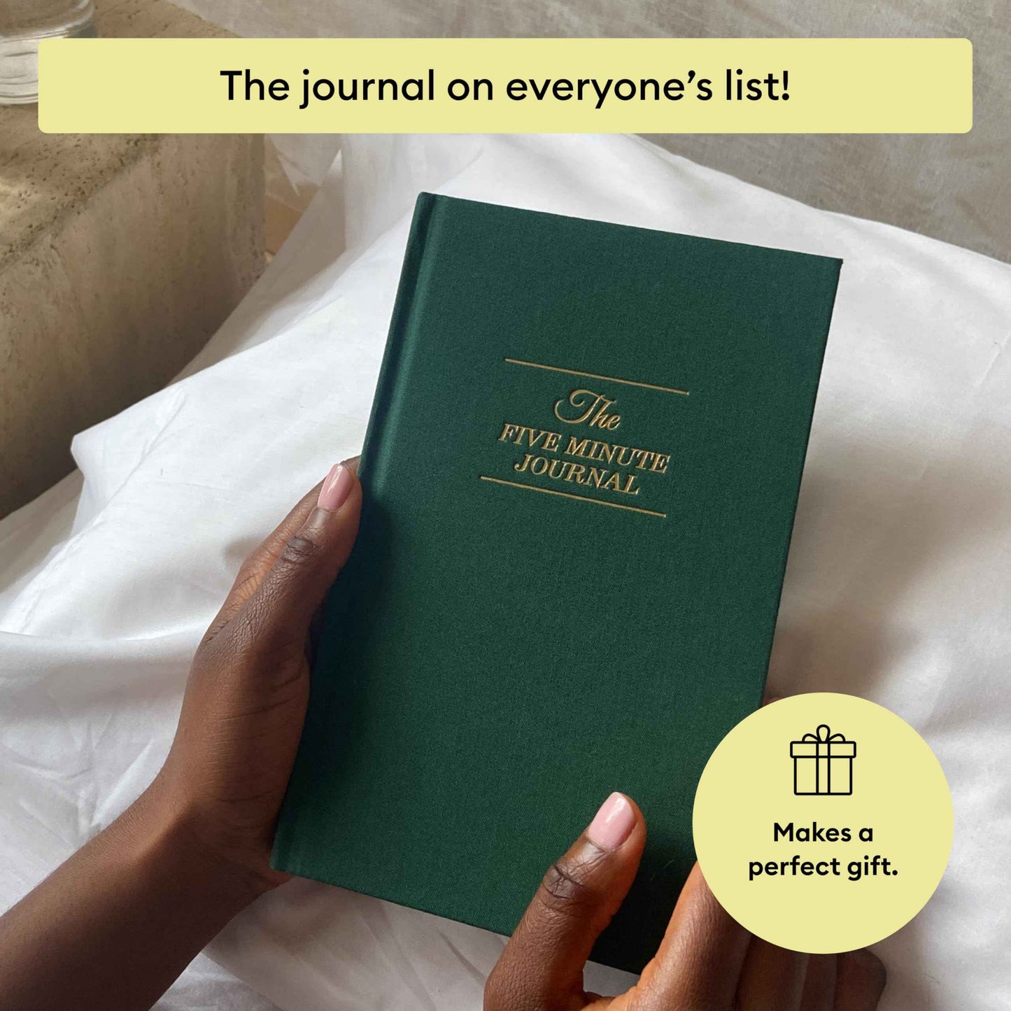 Intelligent Change The Five Minute Journal - Original Daily Gratitude Journal 2025 for Happiness, Mindfulness & Reflection - Daily Affirmations - Undated Planner Gifts for Women & Men