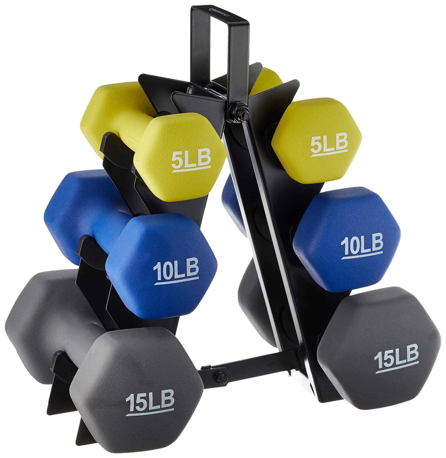 Amazon Basics Neoprene Dumbbell Hand Weights for Exercise and Muscle Toning