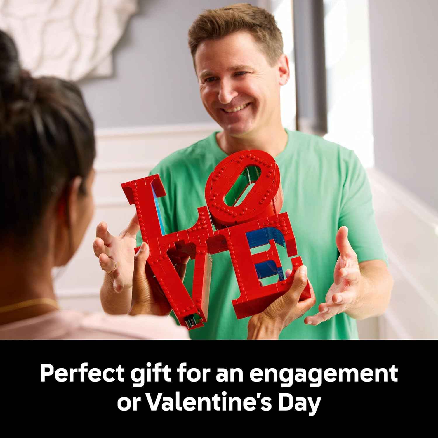 LEGO Art Love Collectible Building Set - DIY Kit for Adults, Ages 18+ - Gift for Birthdays - Home Decor to Display on Table - 31214