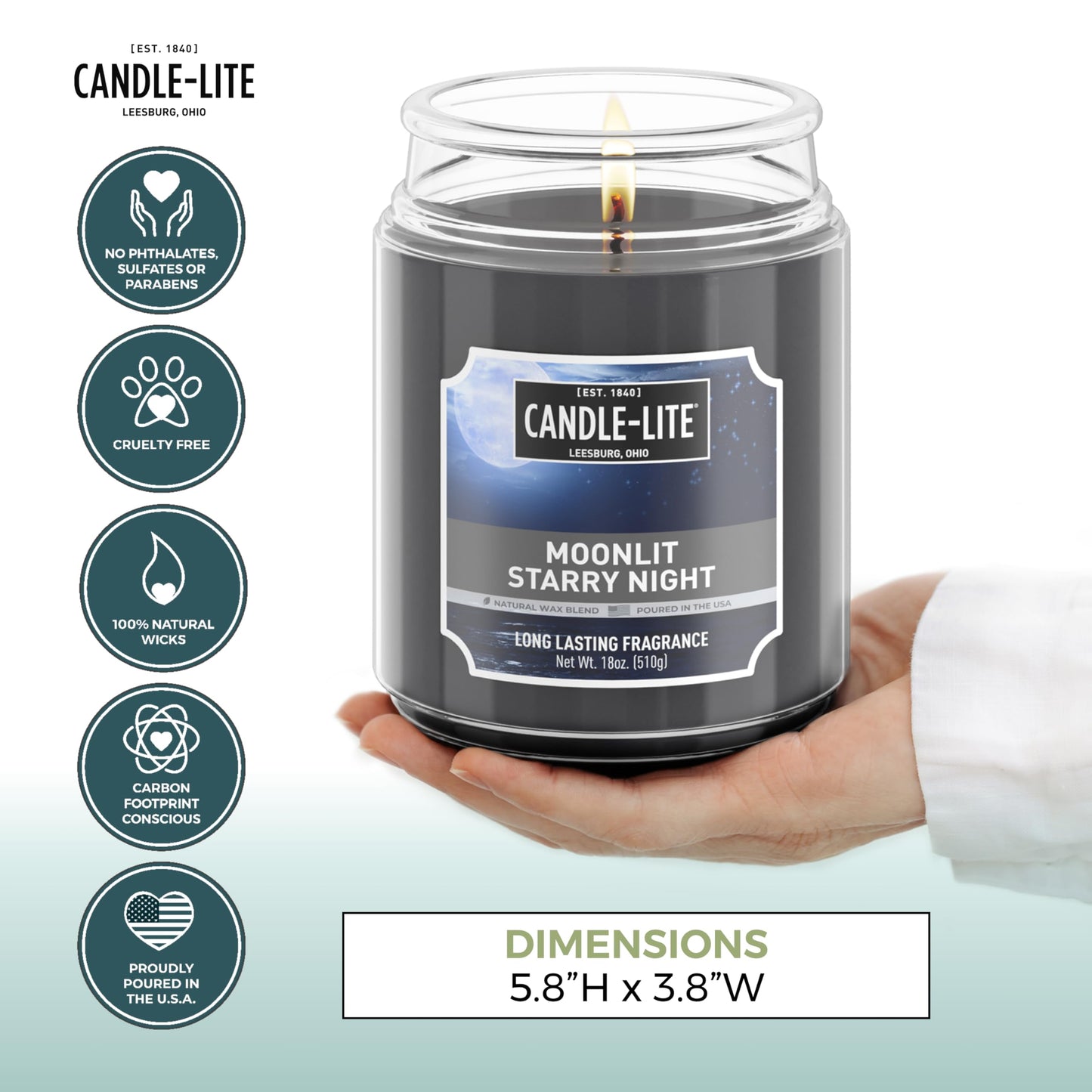 Candle-lite Fall Scented Candles, Creamy Vanilla Swirl, 18 oz Jar, Proudly Poured in The USA, Aromatherapy Candle, Single-Wick with 110 Hours of Burn Time, Perfect for Creating a Relaxing Ambiance jlhbookstore.store
