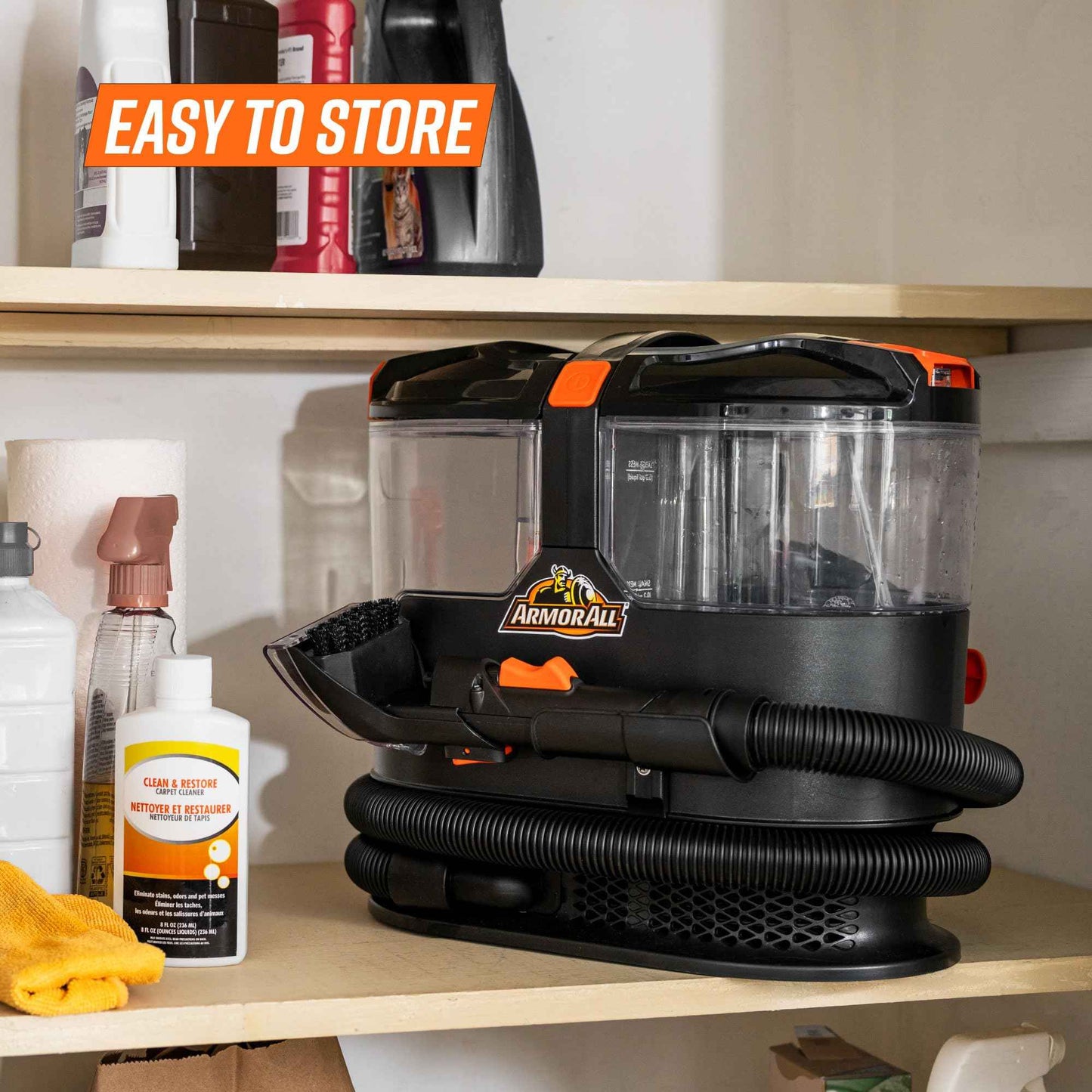 Armor All SCC301 0901 Upholstery & Carpet Cleaner, Car and Auto Detailer with Tools for Pets, Area Rugs and Couches