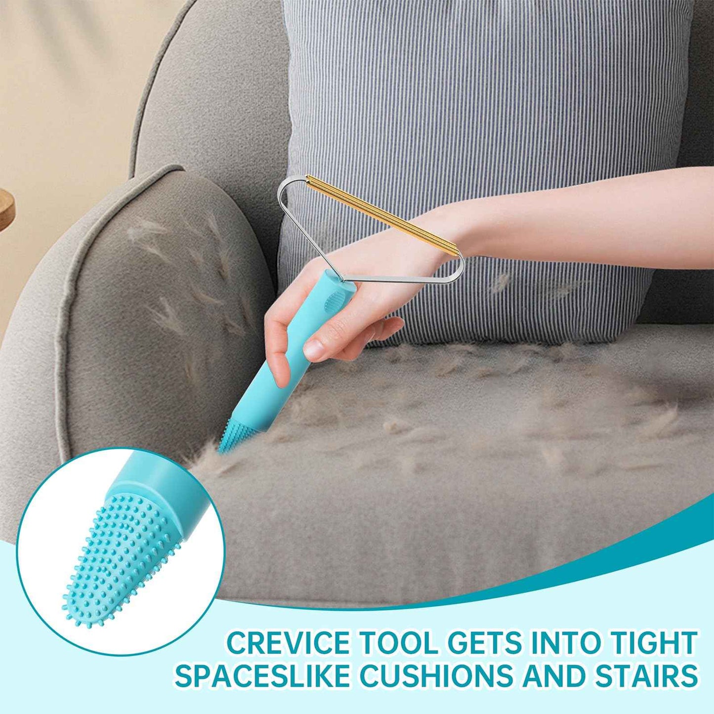 Pet Hair Remover, Dog and Cat Hair Remover, Wool Hair Remover, Carpet Rake for Pet Hair Removal, Carpet Rake, Pile Brush, Hand Shaver for Carpets, Car Cushions, Sofas, Pet Beds, Furniture & Rug