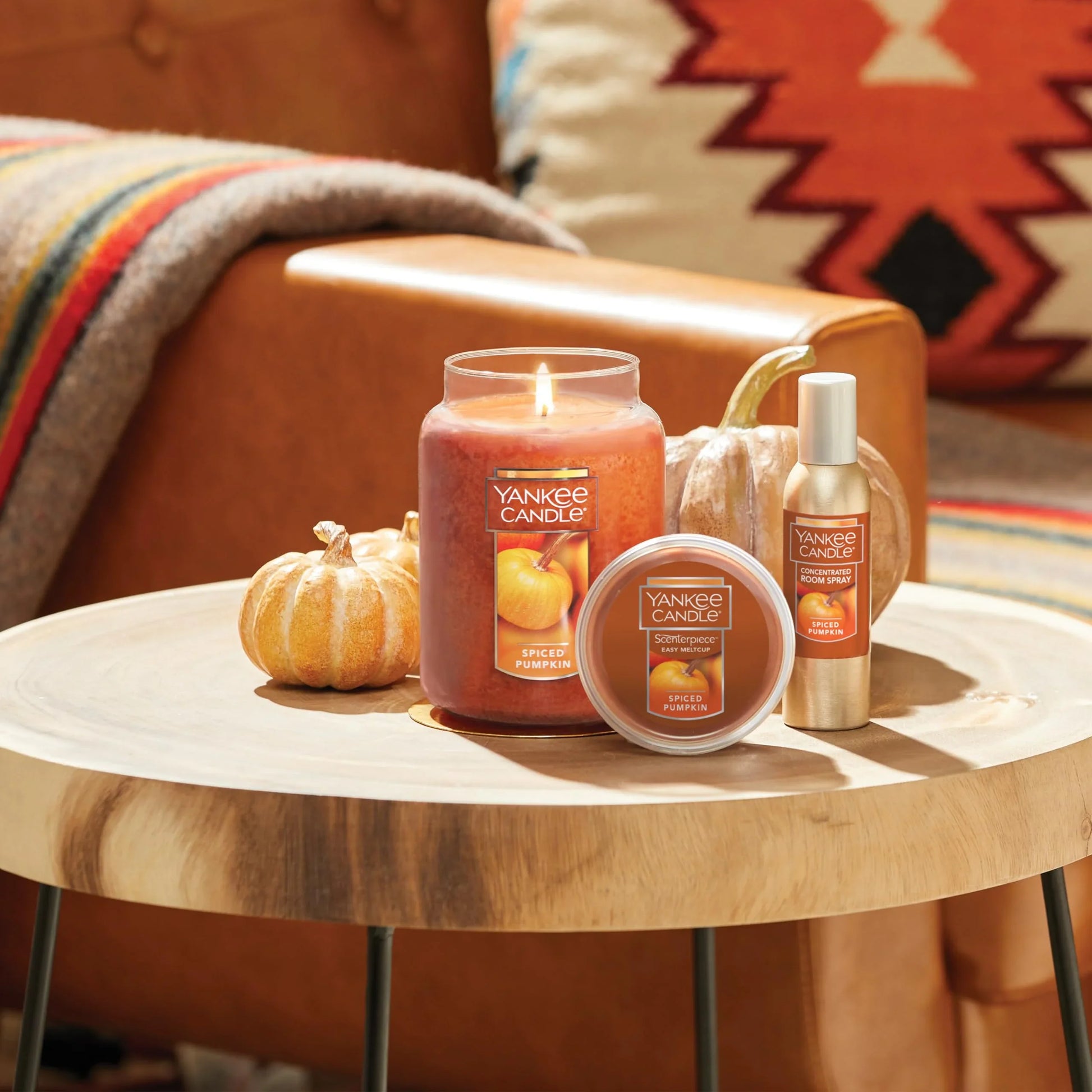 Yankee Candle Autumn Wreath, Fall Scented Candle, 22oz Large Jar with up to 150 Hour Burn Time - Jlhbookstore.store