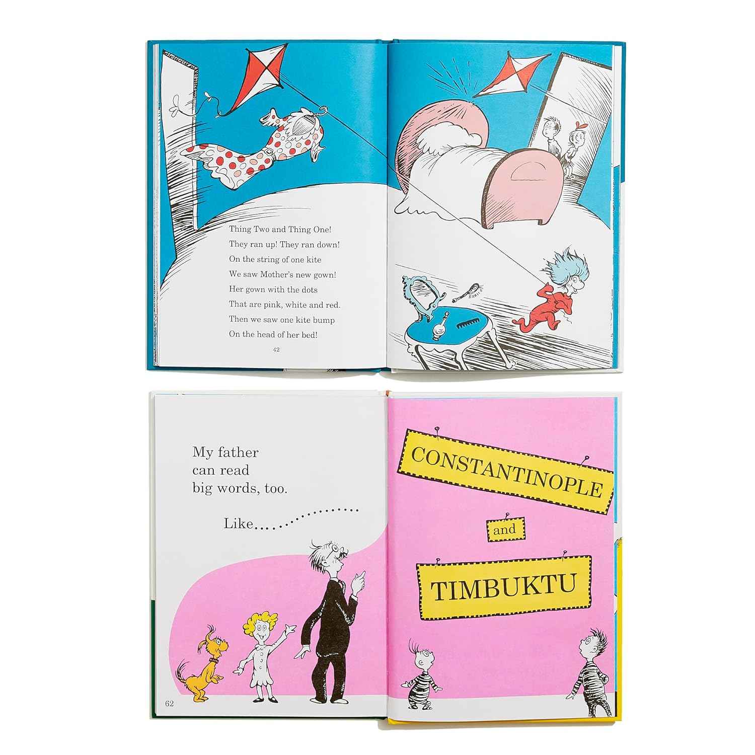 Dr. Seuss's Beginner Book Boxed Set Collection: The Cat in the Hat; One Fish Two Fish Red Fish Blue Fish; Green Eggs and Ham; Hop on Pop; Fox in Socks