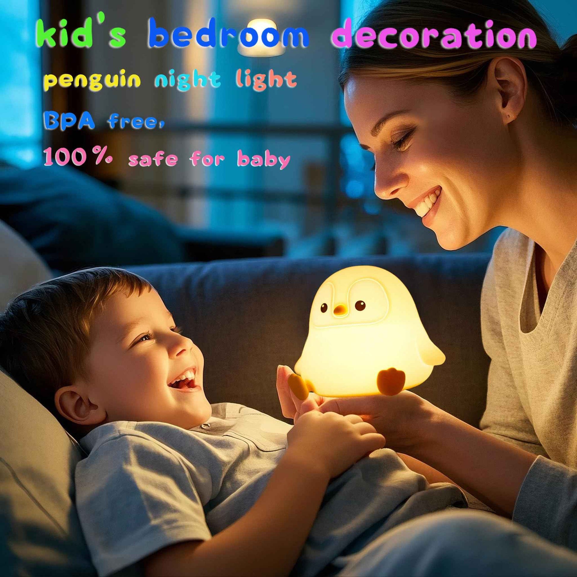 DREAMING MY DREAM Cute Duck Lamp,Do Do Duck Night Light,Silicone Squishy Nursery Bedside Lamp,USB Rechargeable Touch Table Lampfor Bedrooms, Living Room Decor Gift Toy