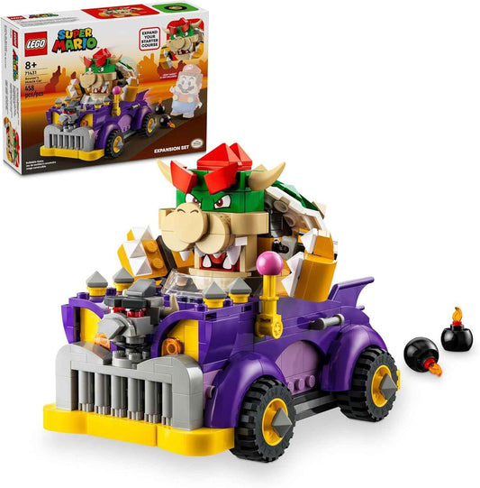 LEGO Super Mario Bowser's Muscle Car Expansion Set Building Toy - Collectible Bowser Toy for Boys & Girls, Ages 8+ Years - Gifts for Christmas - 71431