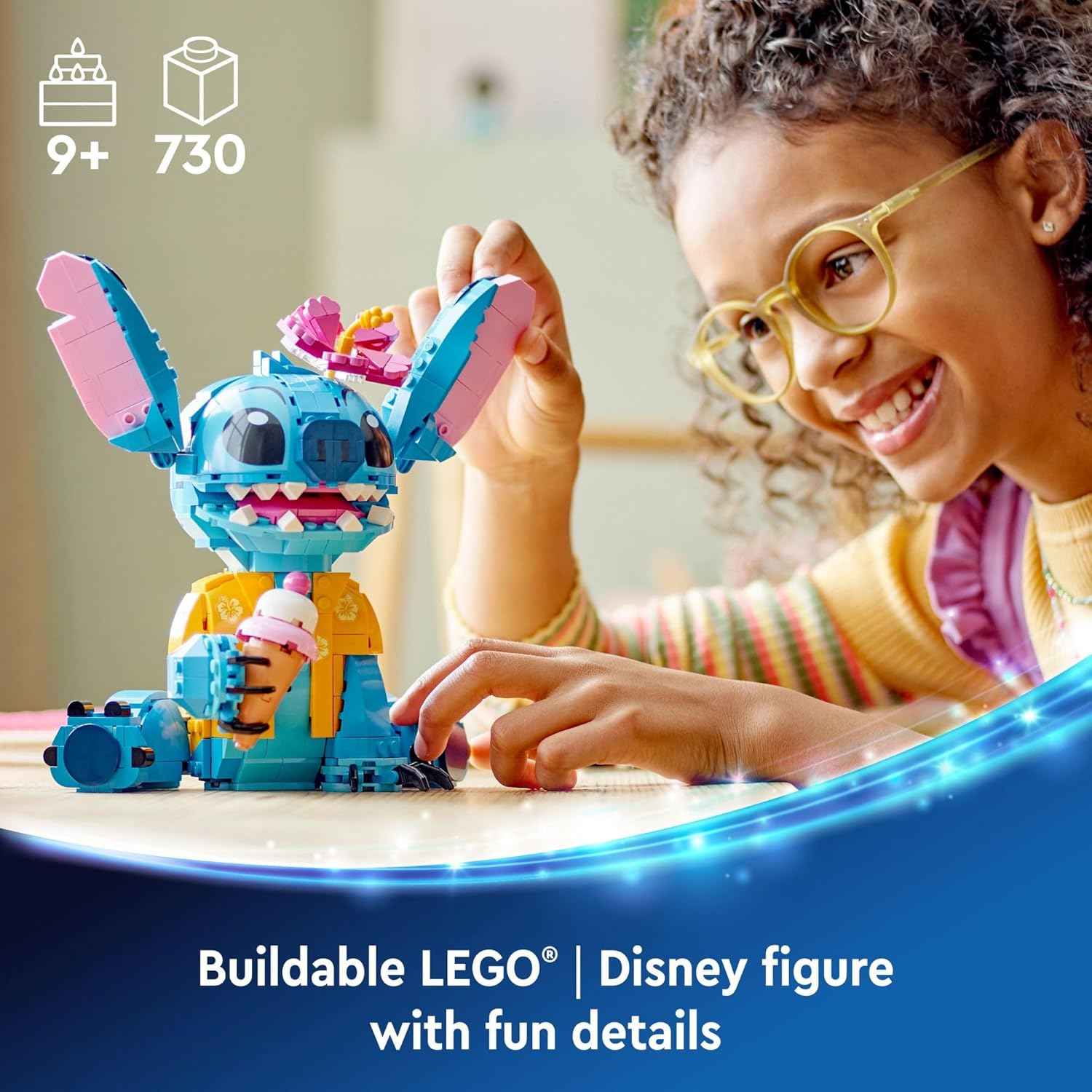 LEGO Disney Stitch Toy Building Kit for Girls & Boys 43249