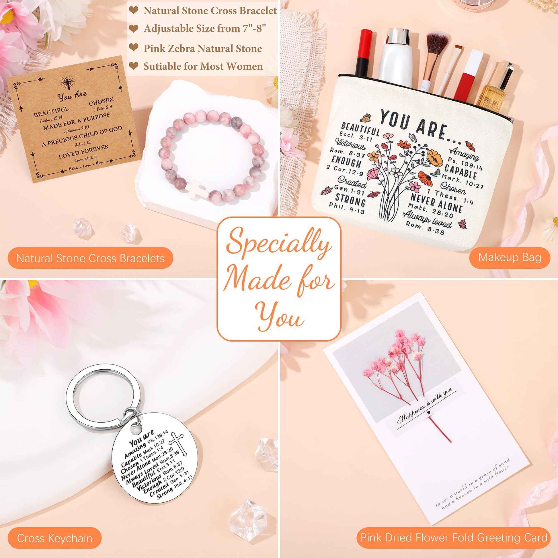 Christian Religious Gifts for Women, Best Friend Sister Mom Christmas Birthday Gifts for Women Friendship Faith, Valentines Mothers Day Easter Ideas Present for Her Friends