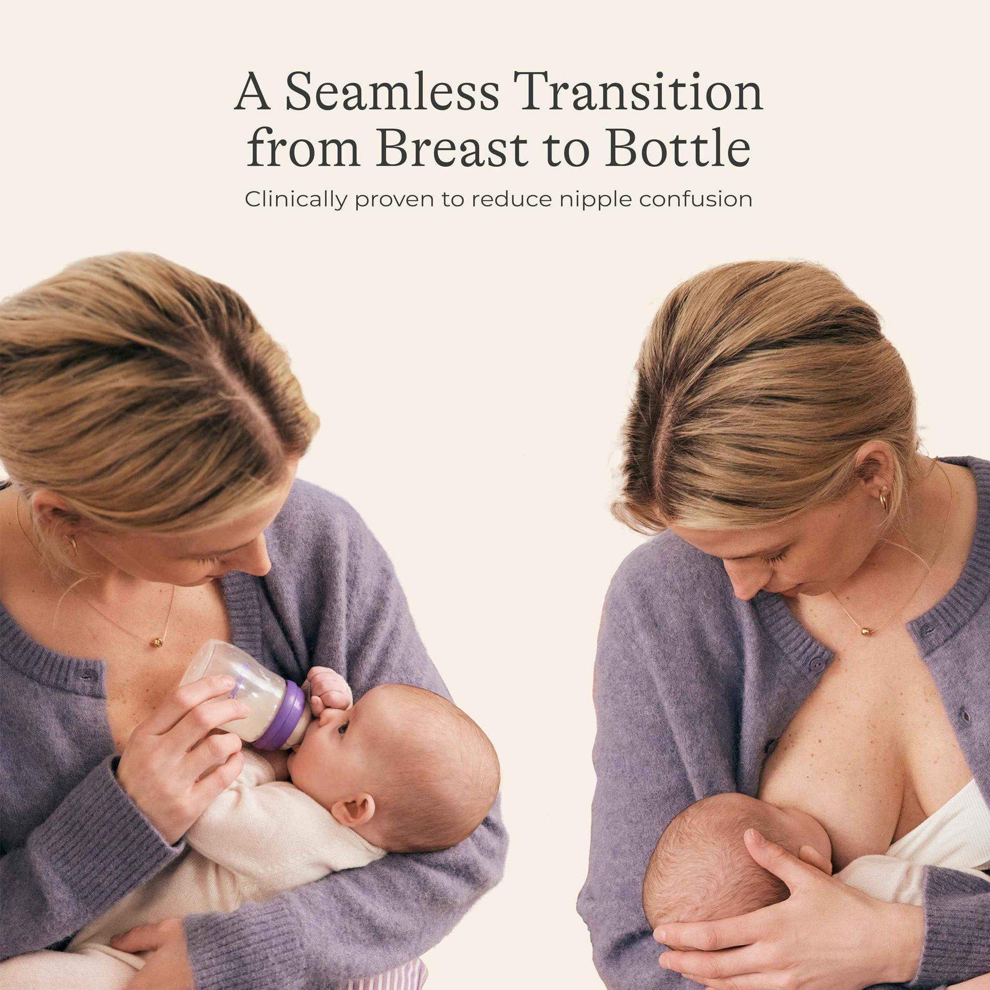 Lansinoh Anti-Colic Baby Bottles for Breastfeeding Babies, 8 Ounces, 3 Count, Includes 3 Medium Flow Nipples, Size M