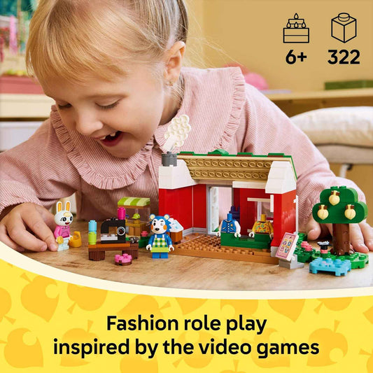 LEGO Animal Crossing Able Sisters Clothing Shop Building Toy - Animal Crossing Toy Figures and Playset for Kids, Girls and Boys, Ages 6+ - Pretend Play Gift Idea for Birthdays - 77055